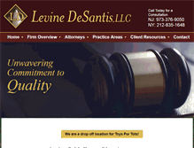 Tablet Screenshot of levinedesantis.com
